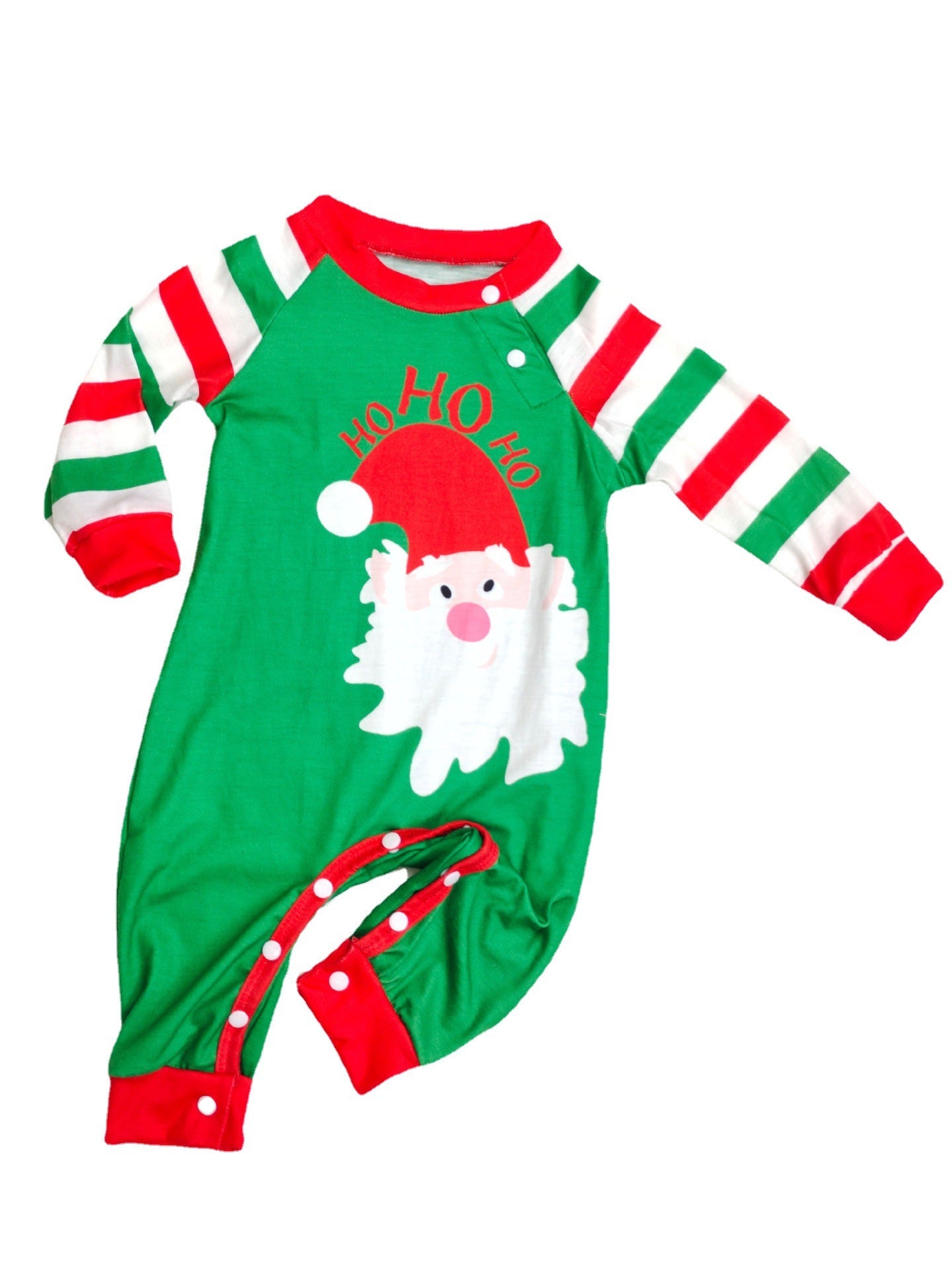 Family Christmas Pajamas Matching Sets Red Stripe Xmas Holiday Sleepwear Jammies Long Sleeve PJs Outfits - Nyaabs