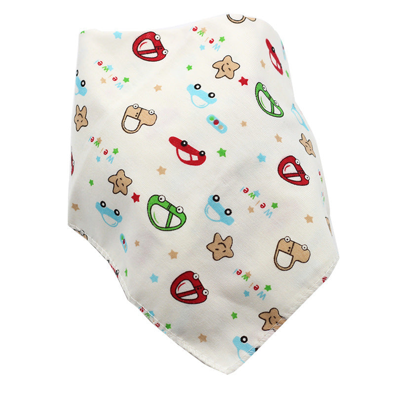 Baby Bibs Waterproof Triangle Cotton Cartoon Child Baberos Bandana Bibs Dribble Bibs Newborn Slabber Absorbent Cloth - Nyaabs