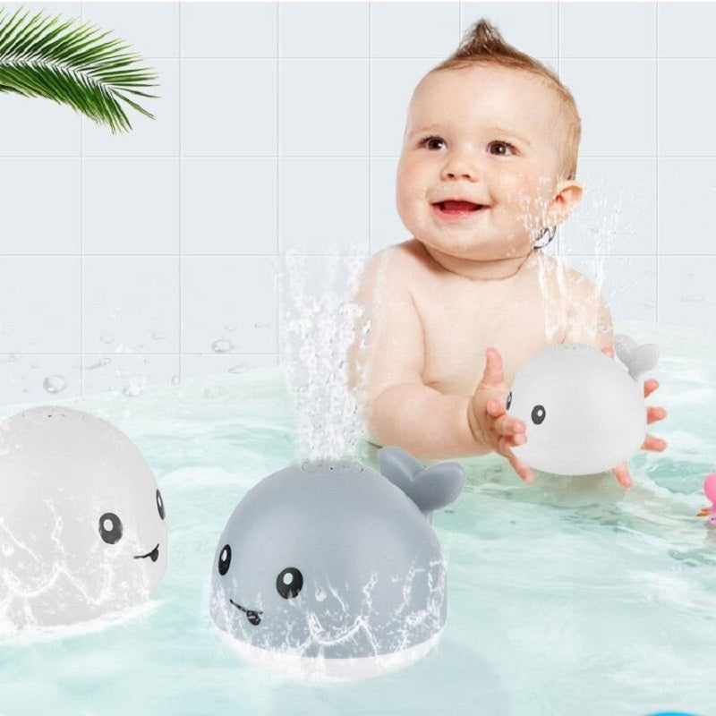 New Baby Bathroom Bath Electric Induction Whale Spray Small Toy - Nyaabs