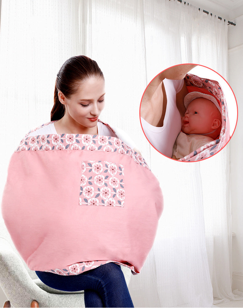 Baby Wrap Carrier Sling Adjustable Infant Comfortable Nursing Cover Soft Breathable Breastfeeding Carrier - Nyaabs