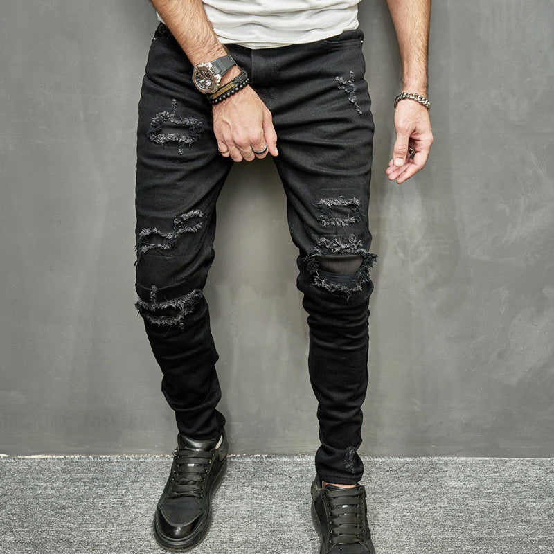 2023 Men's Stretch Skinny Jeans Casual Light Color - Nyaabs