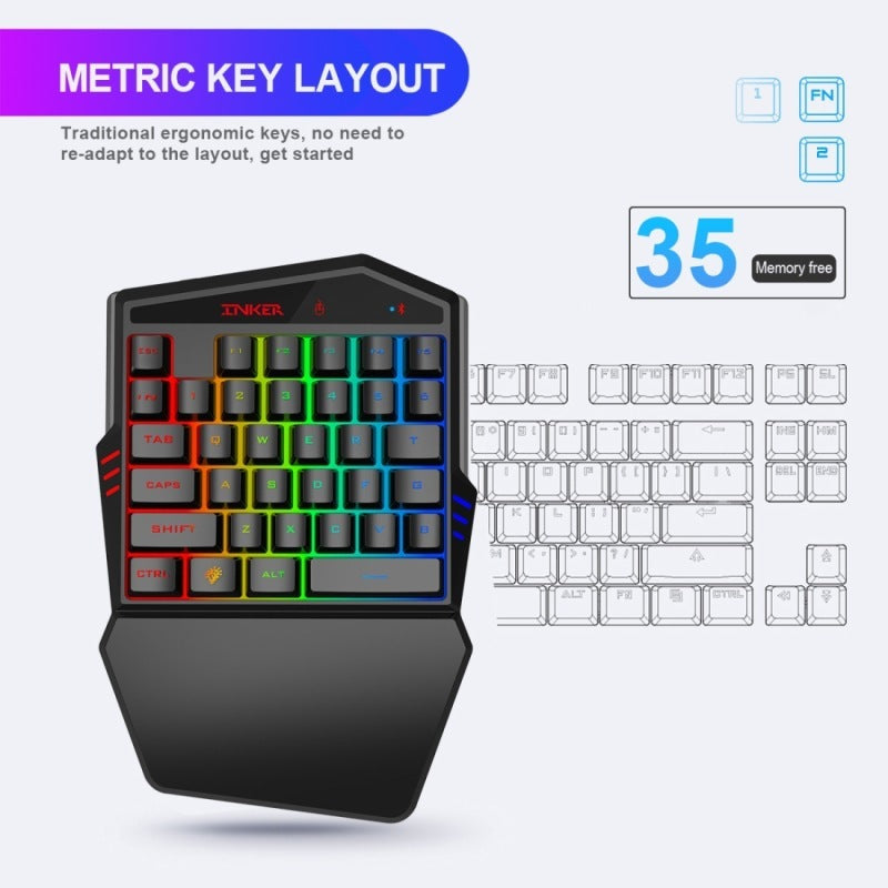 Gaming Keyboard Throne One Mouse Set - Nyaabs