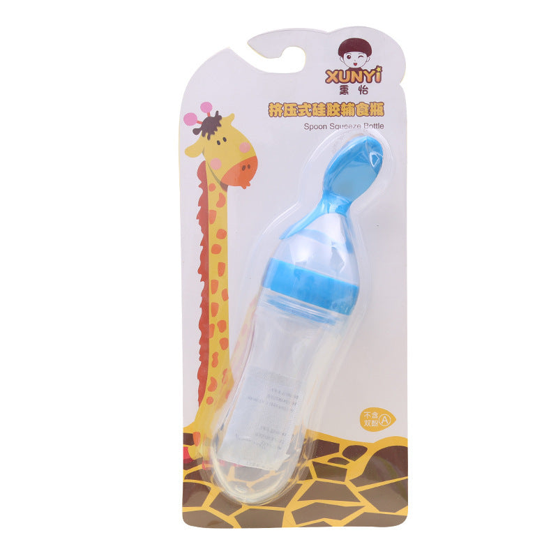 Silicone Training Rice Spoon, Infant Cereal Food Supplement, Safe Feeder - Nyaabs