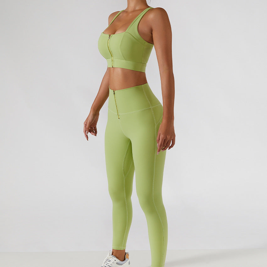 Sports Suit Seamless Yoga Set Women Two Pieces - Nyaabs