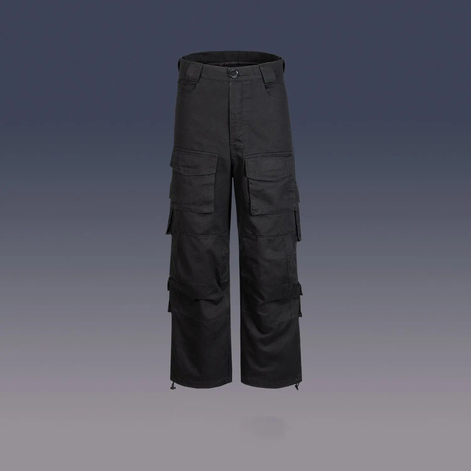 Men's Large Pocket Wide Leg Cannonball Cargo Pants - Nyaabs