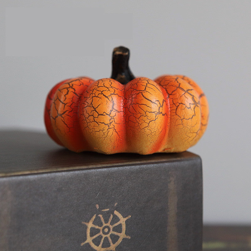 New Halloween Pumpkin Lantern Simulation Pumpkin LED Candle Lamp Resin Luminous Pumpkin nyaabs.com