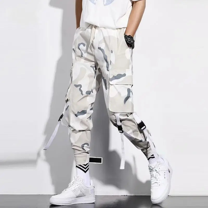 Thin Camouflage Overalls Men's Trendy Loose Multi-pocket Casual - Nyaabs