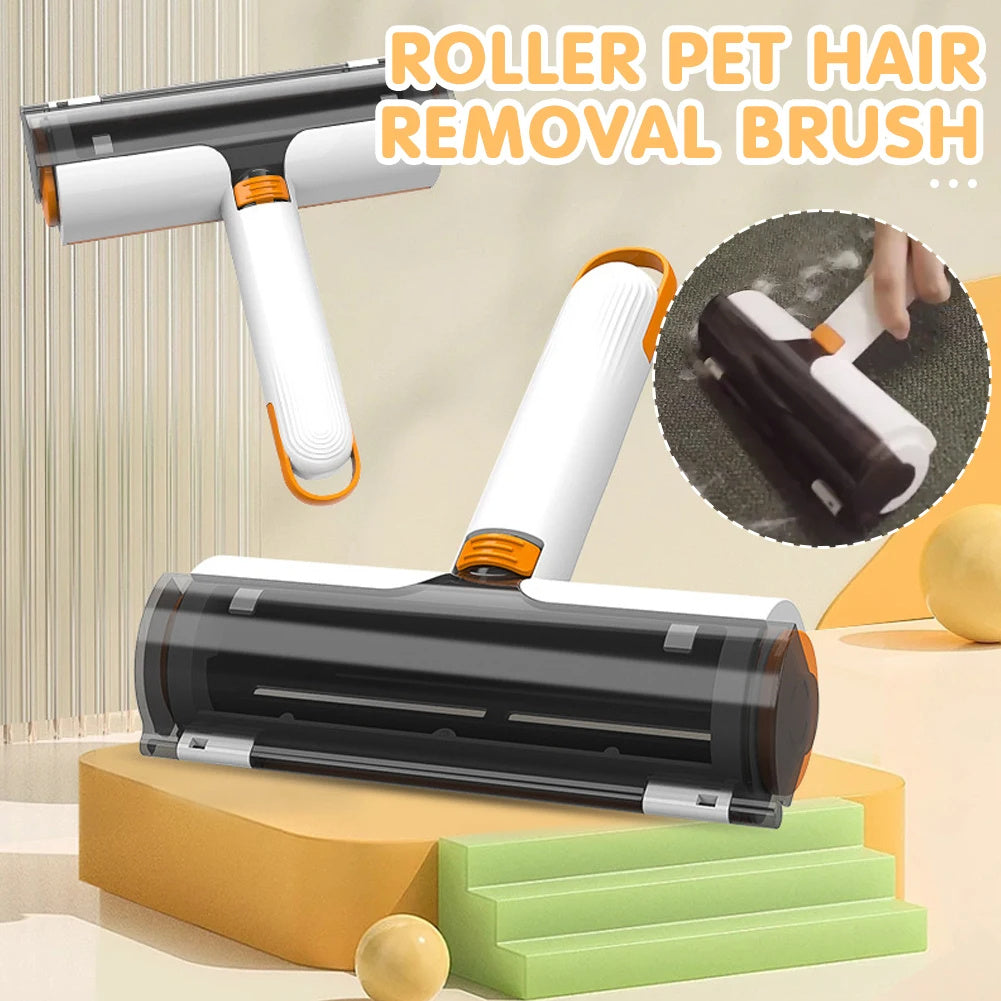 2 In 1 Pet Hair Removal Roller Multifunctional Portable Washable Hair Removal Brush Pet Supplies - Nyaabs