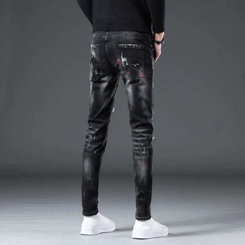 Men's Korean-style Trendy Slim Fit Skinny Pants - Nyaabs