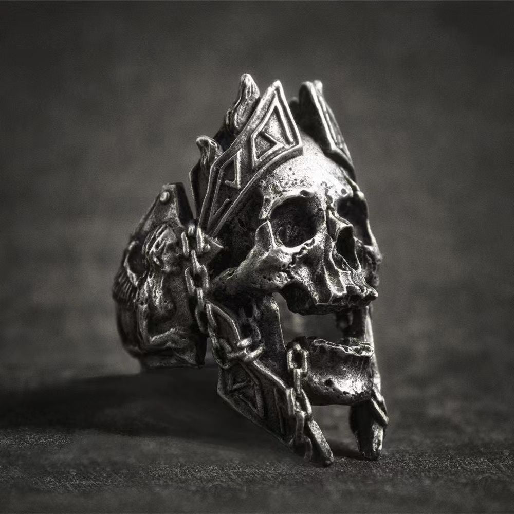 Stainless Steel Vintage Gothic Ring For Men - Nyaabs