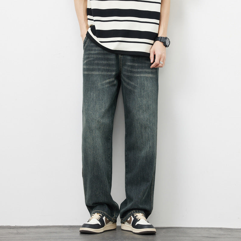 Men's Wide-leg High Street Loose Straight Casual Pants - Nyaabs