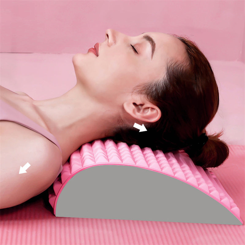 Back Stretcher Pillow Neck Lumbar Support Massager For Neck Waist Back Sciatica Herniated Disc Pain Relief Massage Relaxation nyaabs.com