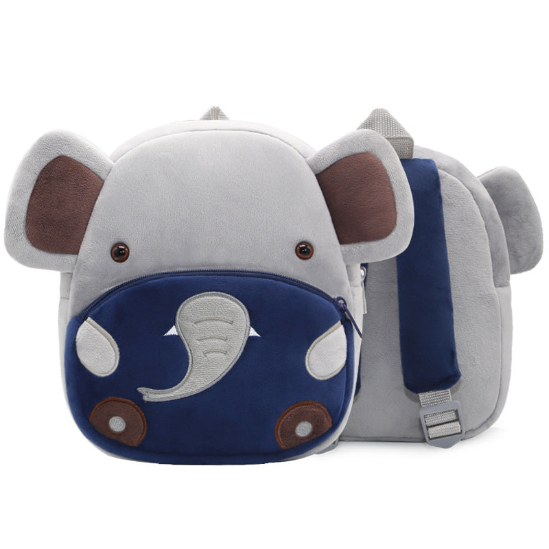 Cute Plush Backpacks Kindergarten Cartoon School Bags Children Animal Toys Bag - Nyaabs