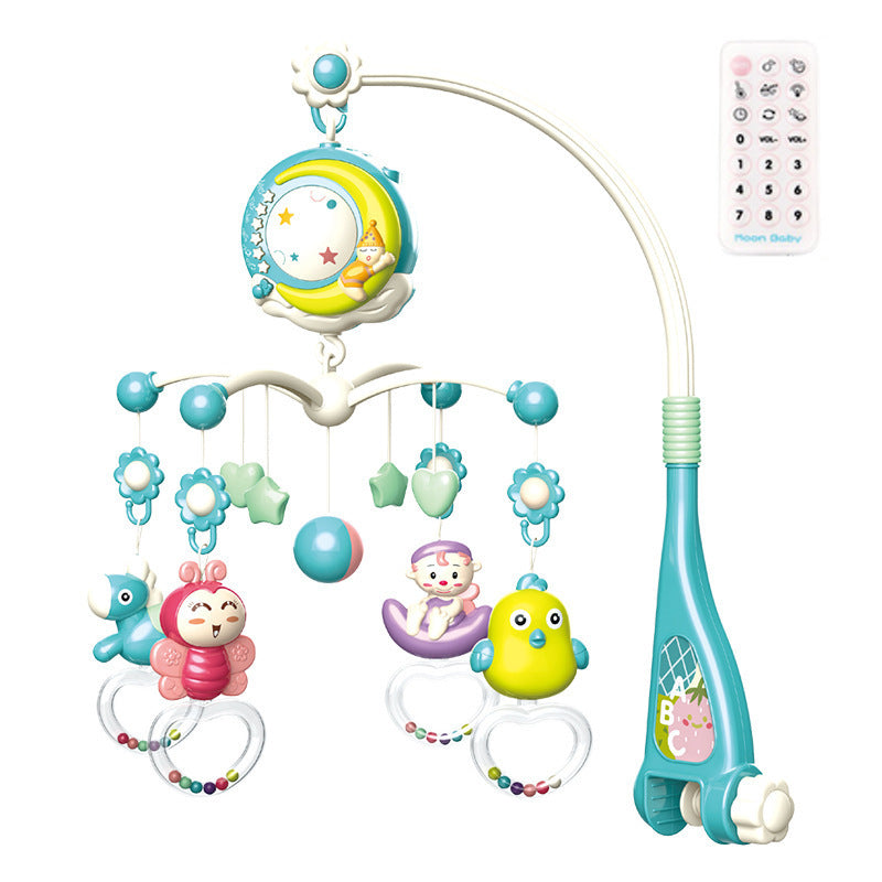 Baby Rattles Crib Mobiles Toy Holder Rotating Mobile Bed Bell Musical Box Projection Newborn Infant Baby Boy Toys - Nyaabs