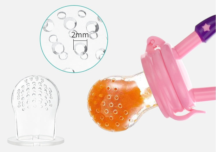 New Baby Silicone Pacifier, Encapsulated To Soothe Complementary Food Feeding Artifact - Nyaabs