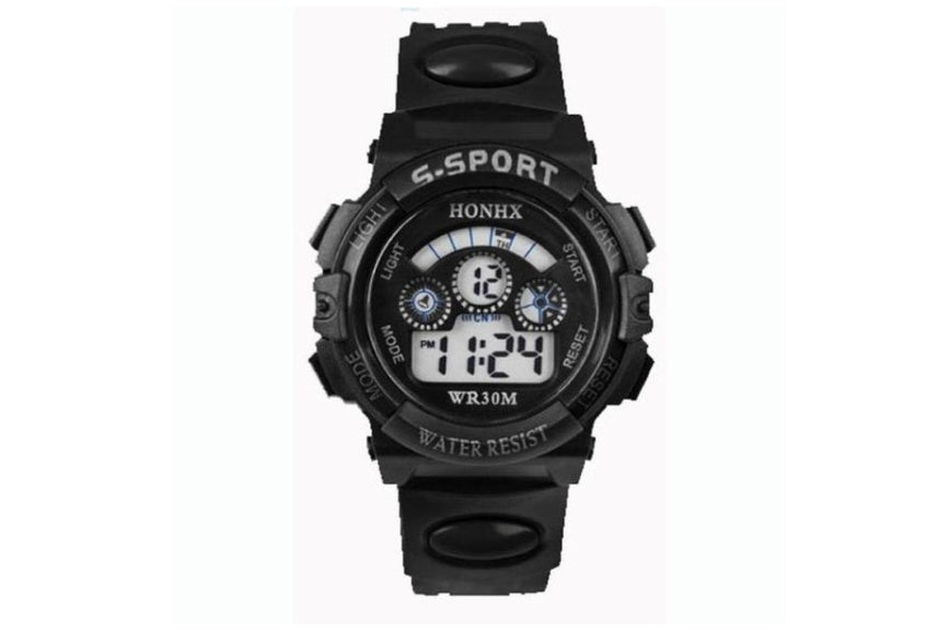 Student electronic watch Multifunctional waterproof LED luminous sports watch - Nyaabs