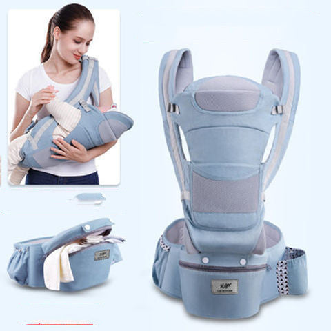 Ergonomic Baby Carrier Infant Baby Hipseat Carrier 3 In 1 Front Facing Ergonomic Kangaroo Baby Wrap Sling - Nyaabs