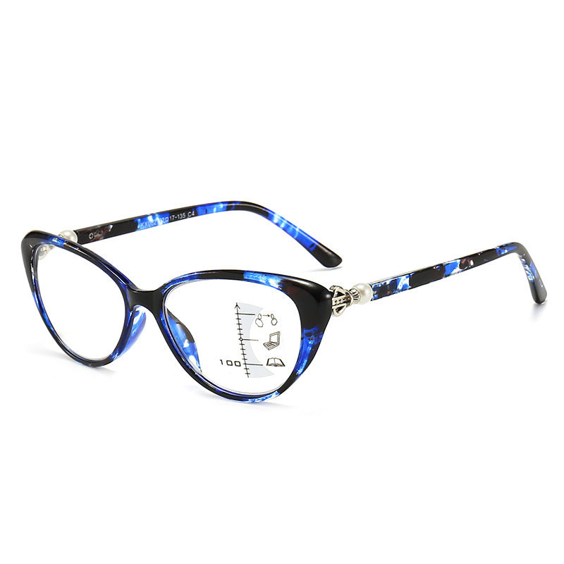 Fashion Cat Eye Presbyopic Glasses Smart Zoom Anti-blue Light nyaabs.com