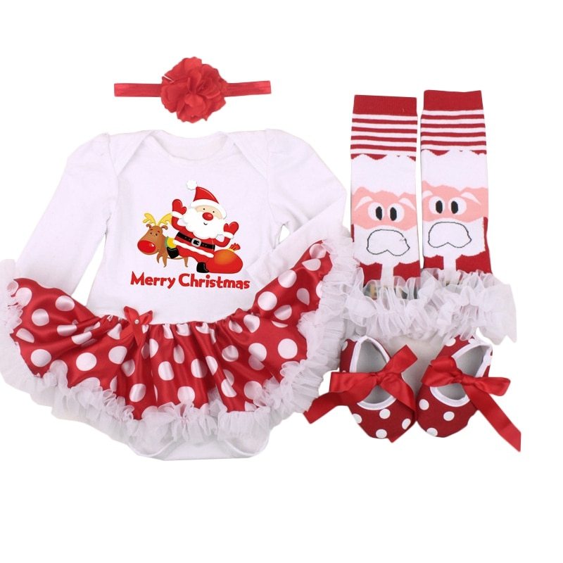 Four-piece Christmas Gift Newborn Clothing Set Baby - Nyaabs