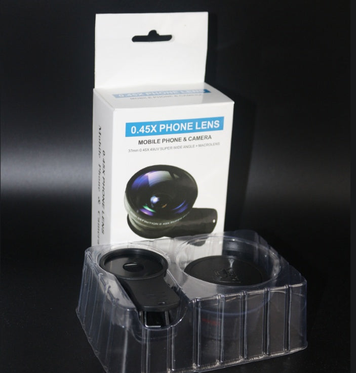 Phone Lens kit 0.45x Super Wide Angle & 12.5x Super Macro Lens HD Camera Lentes - Nyaabs