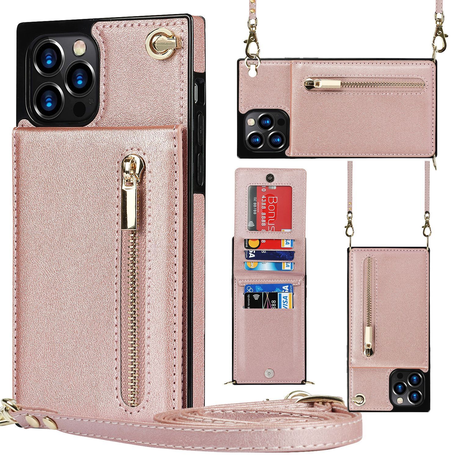 Zipper Phone Case Phone Case Crossbody - Nyaabs