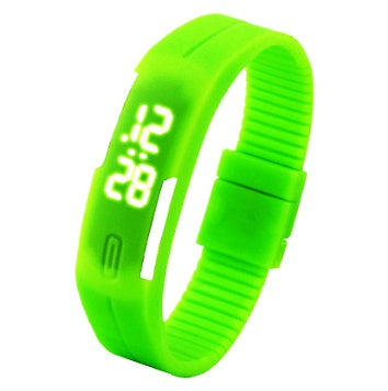 Waterproof LED Bracelet Watch Fashion Sports Watch White Light Touch Screen Electronic Student Watch - Nyaabs