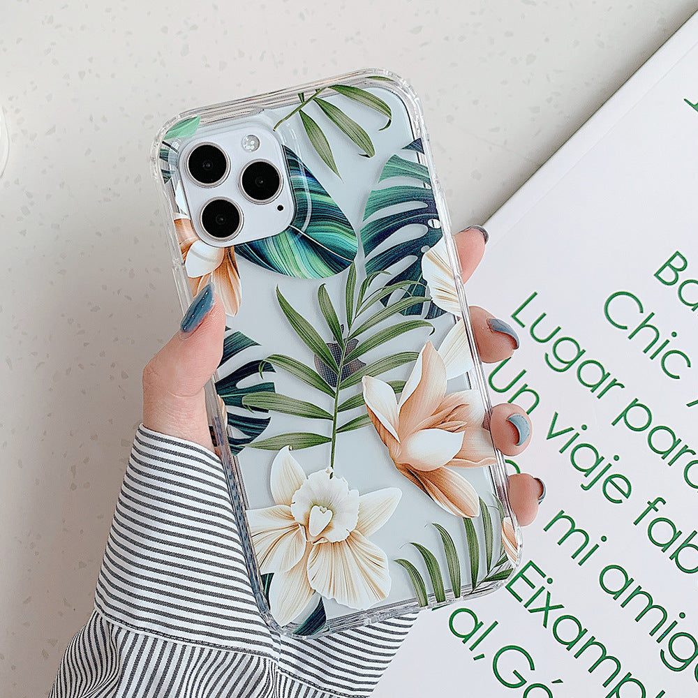 Banana Leaf Watercolor Flowers Are Suitable For Protecting Mobile Phone Cases - Nyaabs