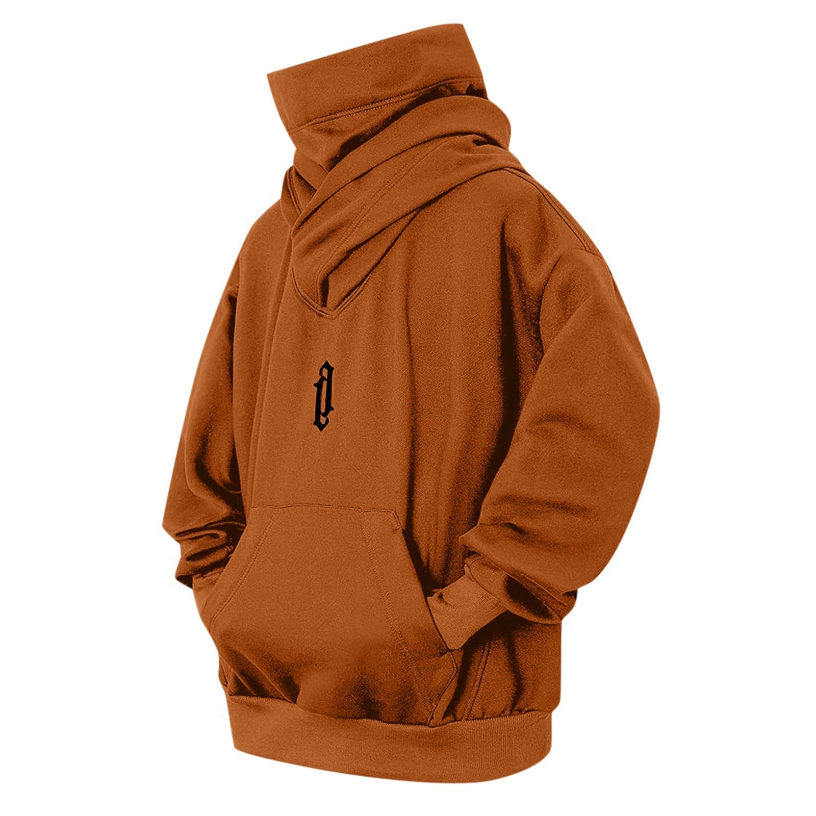 Pile Collar Hooded Sweater Men's Loose Casual - Nyaabs