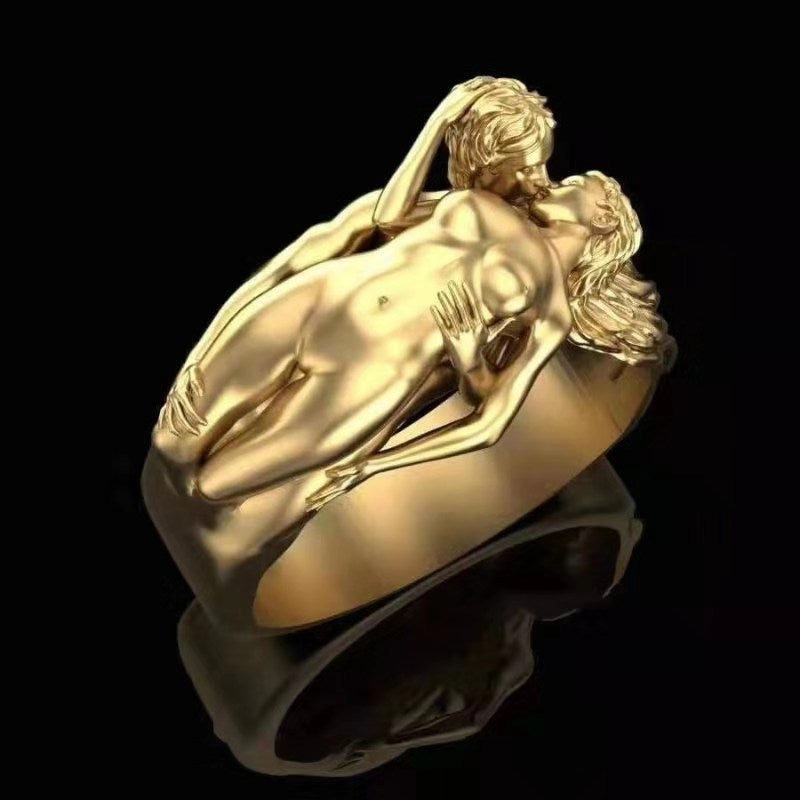 Fashion Men And Women Couple Ring Exaggerated - Nyaabs