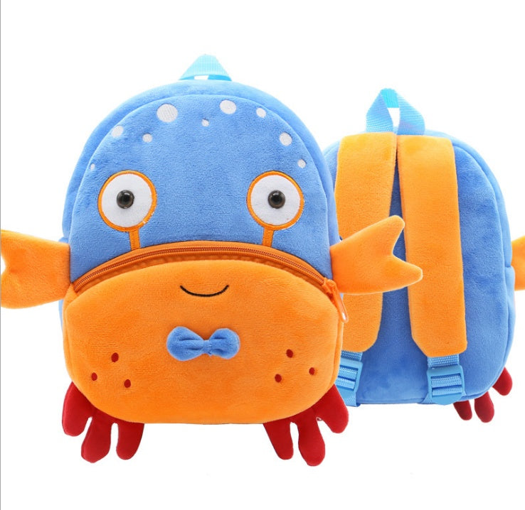 Cute Plush Backpacks Kindergarten Cartoon School Bags Children Animal Toys Bag - Nyaabs