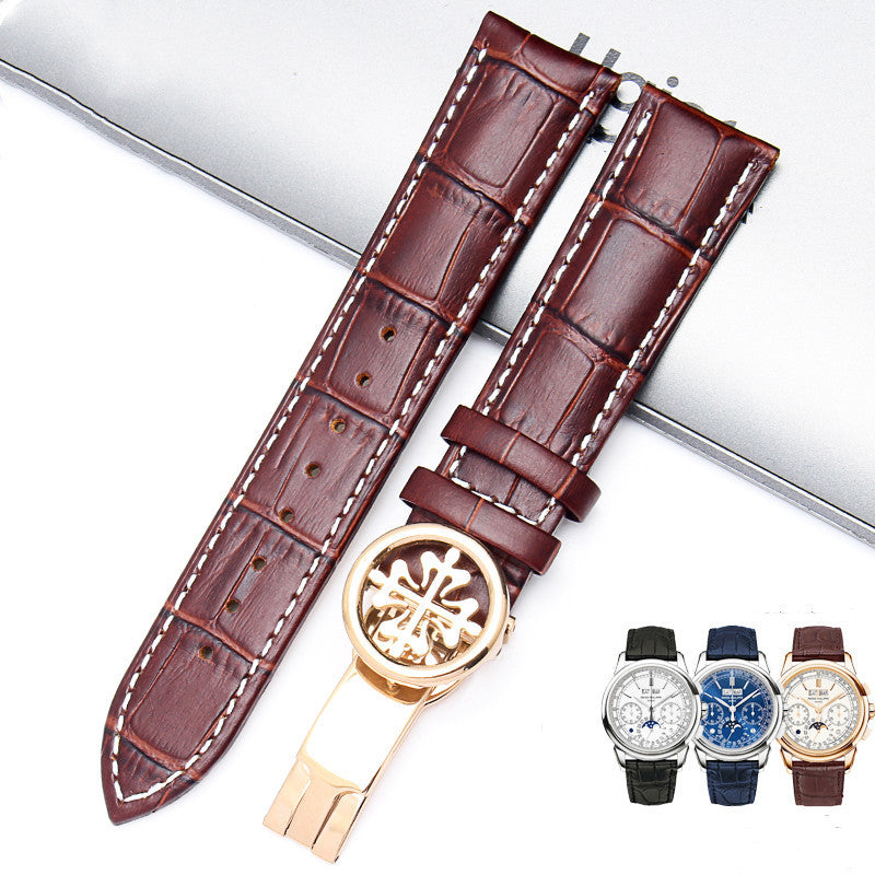 Watch strap with pattern butterfly buckle - Nyaabs