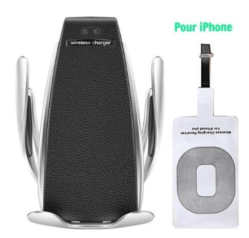 Car Wireless Charger 10W Induction Car Fast Wireless Charging With Car Phone Holder S5 - Nyaabs