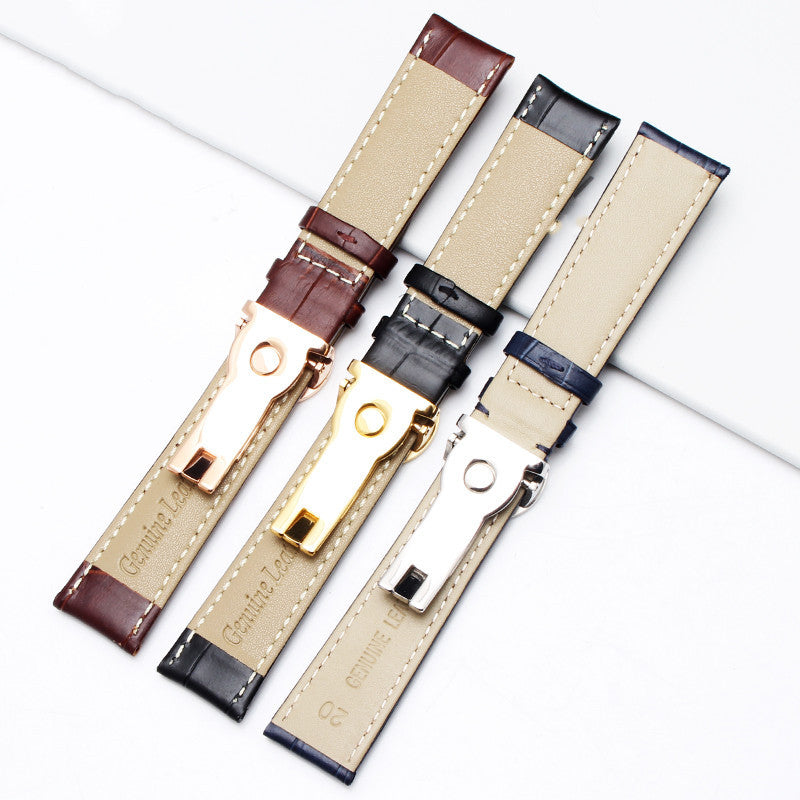 Watch strap with pattern butterfly buckle - Nyaabs