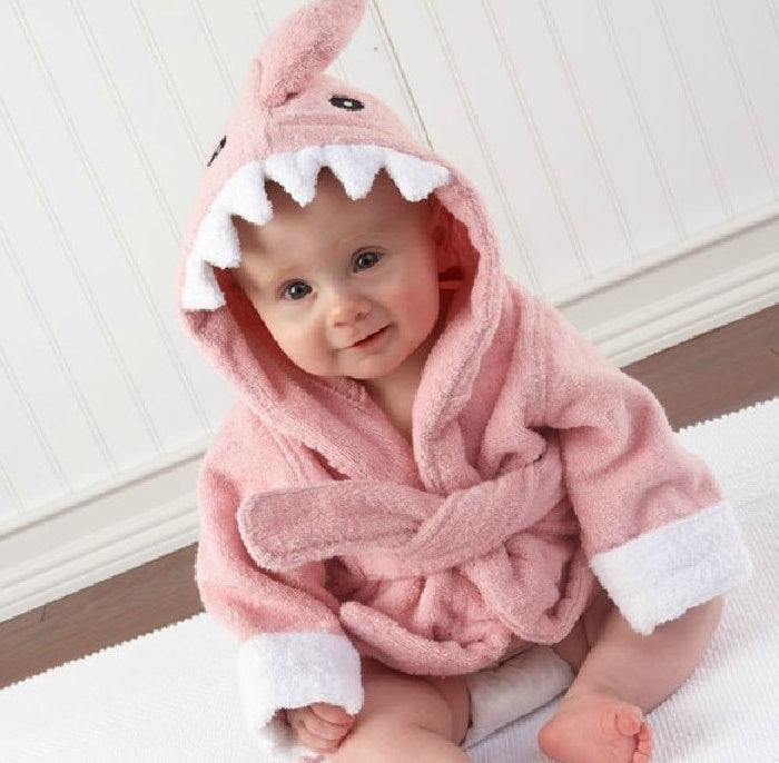 Cartoon Cute Animal Modeling Baby Bath Towels Baby Bathrobes Cotton Children's Bathrobes Baby Hooded - Nyaabs