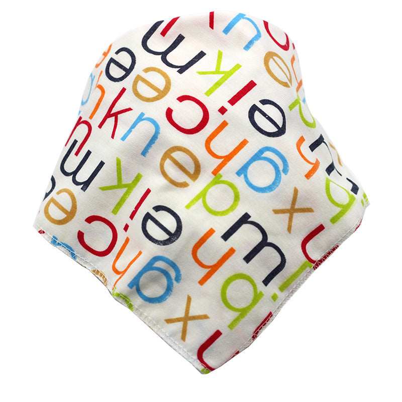 Baby Bibs Waterproof Triangle Cotton Cartoon Child Baberos Bandana Bibs Dribble Bibs Newborn Slabber Absorbent Cloth - Nyaabs