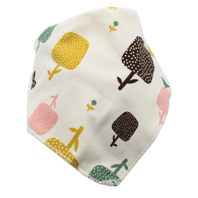 Baby Bibs Waterproof Triangle Cotton Cartoon Child Baberos Bandana Bibs Dribble Bibs Newborn Slabber Absorbent Cloth - Nyaabs