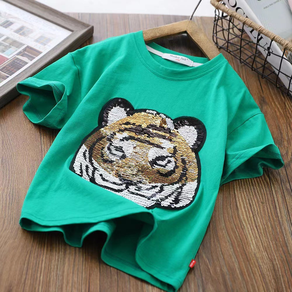 Panda Boys Short Sleeve T-Shirt Half Sleeve Top - Nyaabs