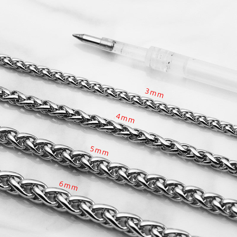 Titanium steel necklaces for men - Nyaabs