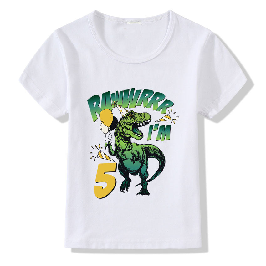 Children's T-shirt Numbers 1-9 Birthday T-shirt - Nyaabs