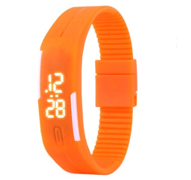 Waterproof LED Bracelet Watch Fashion Sports Watch White Light Touch Screen Electronic Student Watch - Nyaabs