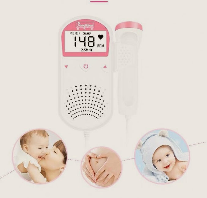 Fetal Heart Rate Monitor Home Pregnancy Baby Fetal Sound Heart Rate Detector - Nyaabs