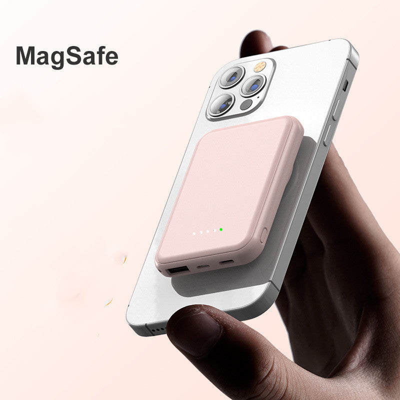 Mini Fast Charging Magnetic Wireless Power Bank 5000 MAh Portable - Nyaabs