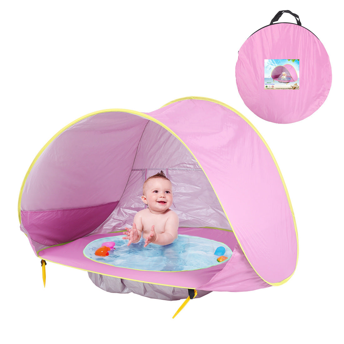 Baby Beach Tent Kids Outdoor Camping Easy Fold Up Waterproof  Up Sun Awning Tent UV-protecting - Nyaabs