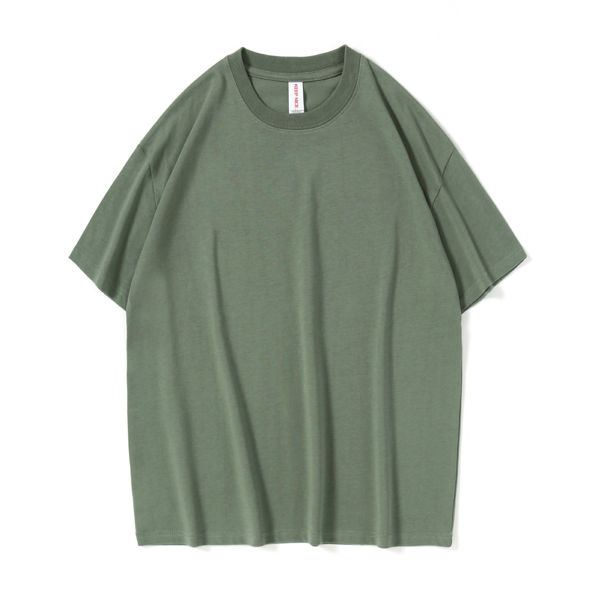 Solid Color Blank Heavy Cotton Short Sleeve T-shirt - Nyaabs