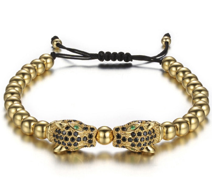 Men Bracelet Gold Beads - Nyaabs