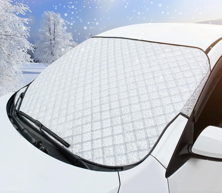 Car snow block front windshield antifreeze cover winter front gear snowboard windshield snow cover frost guard - Nyaabs