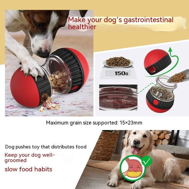 Food Dispensing Dog Toy Tumbler Leaky Food Ball Puzzle Toys Interactive Slowly Feeding Protect Stomach Increase Intelligence Pets Toy Pet Products - Nyaabs