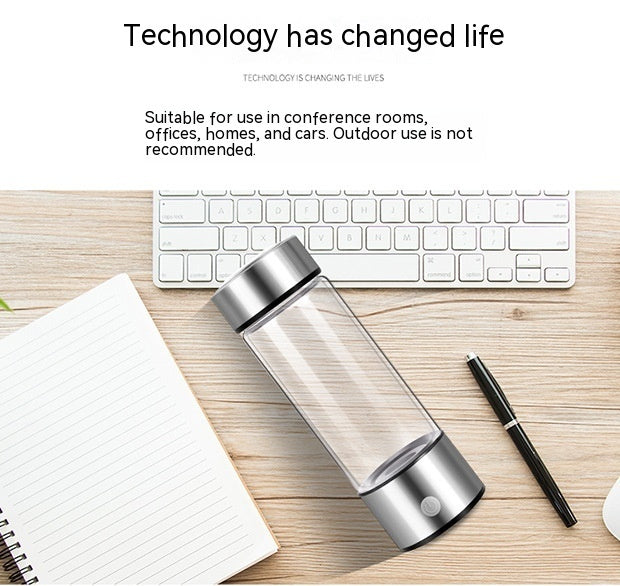 Hydrogen Water Bottles Electric Hydrogen Rich Water Generator Bottle New Technology Rechargeable Portable Antioxidant - Nyaabs