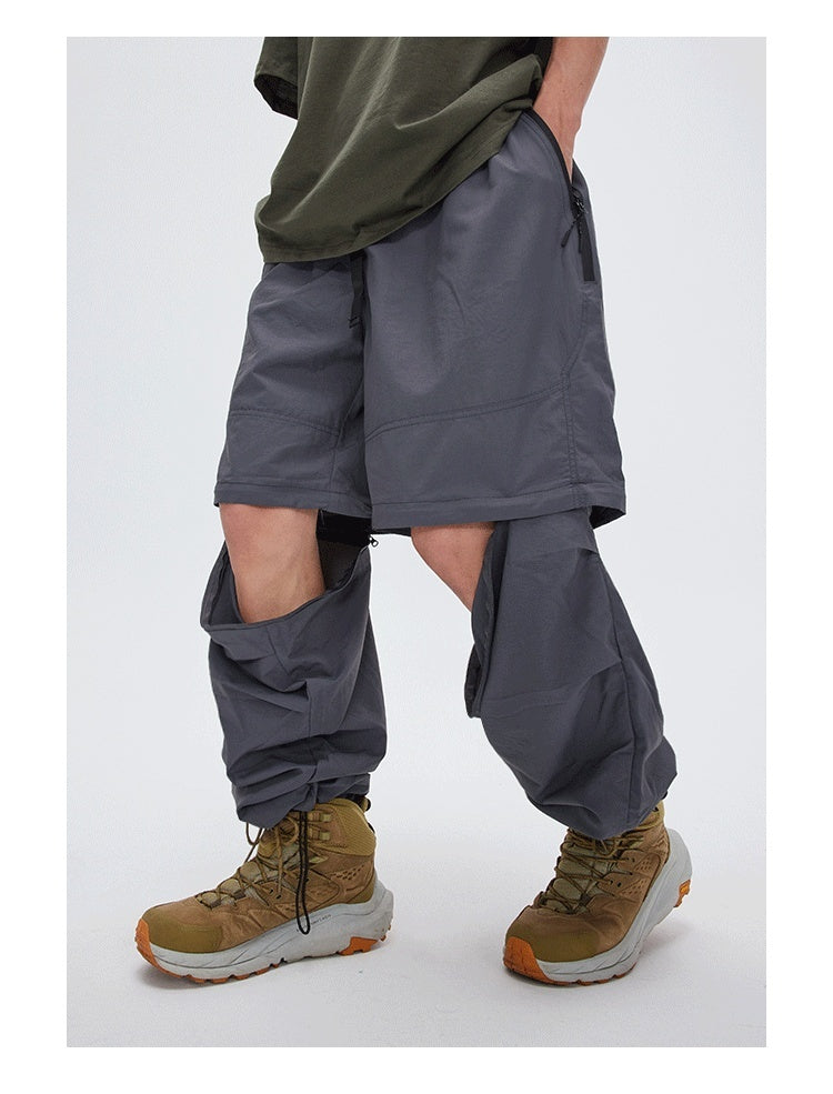 Men's Spring And Summer Wear Pleated Straight Outdoor Sports Casual Pants - Nyaabs