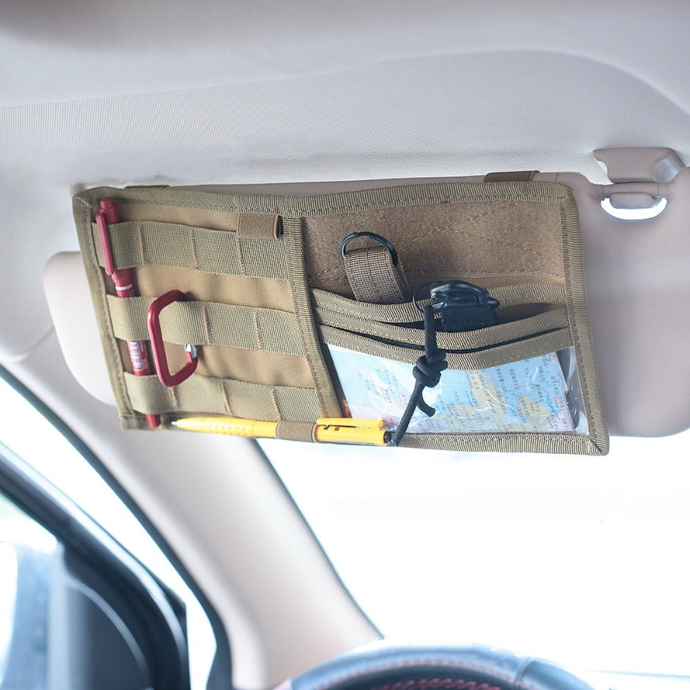 Car Sunshade Tactical Storage Bag Visor Panel Holder Car Auto Accessories - Nyaabs